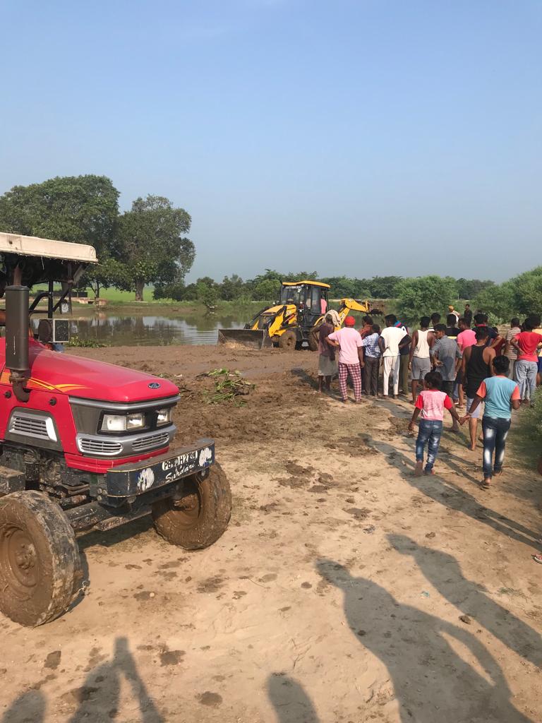 भरवाई -बीकानेर नहर की दरार भरने का काम पूरा,बड़ा खतरा टला